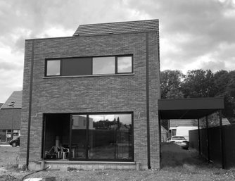 EWL woningbouw - project wuustwezel - nieuwbouw - te koop - aannemer - gevelbekleding aluminium